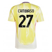 Juventus Andrea Cambiaso #27 Vonkajší futbalový dres 2024-25 Krátky Rukáv